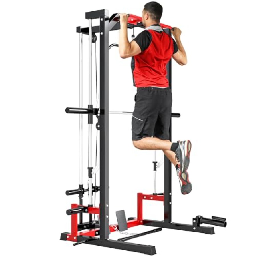 Squat Rack Power - Çok Fonksiyonlu Power Cage Smith Makinesi,