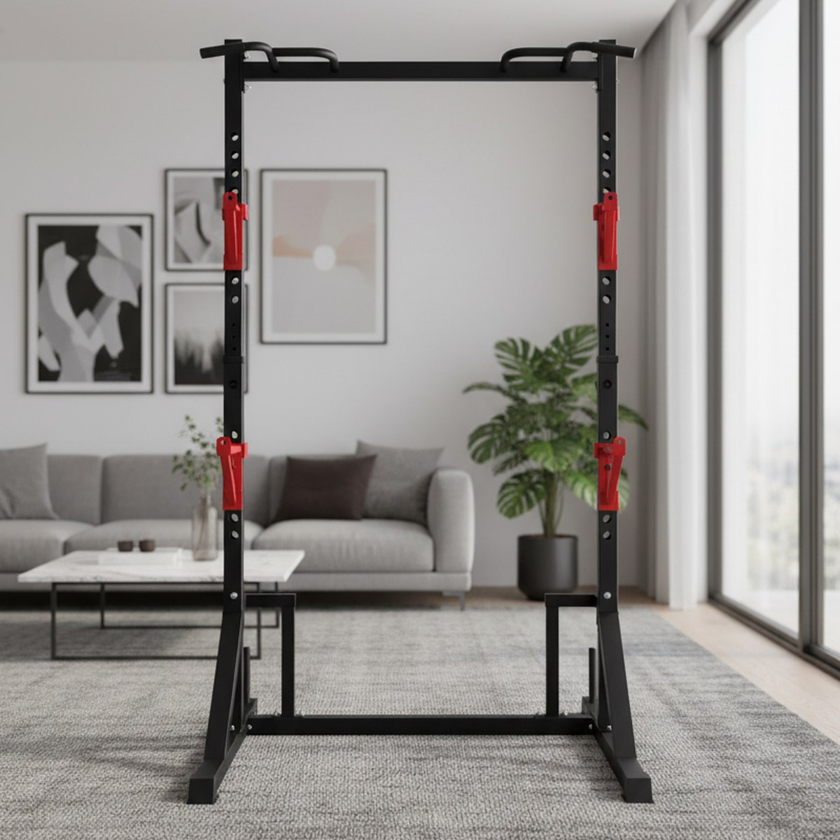 Squat Rack Power - Ayarlanabilir Güç Rafı ve Çekme Barı