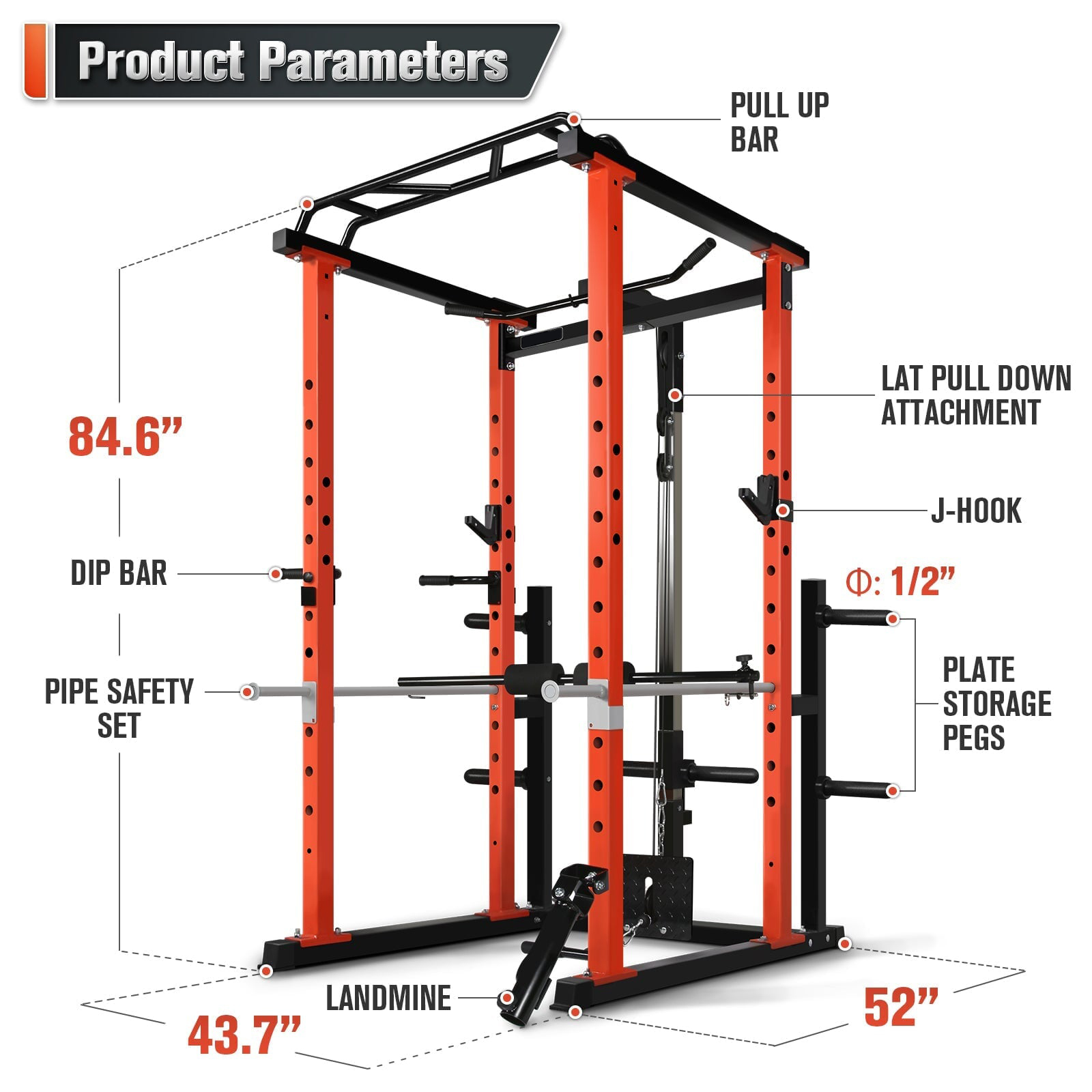 Home Gym System - Ticari Çok Fonksiyonlu Güç Kafesi Ev