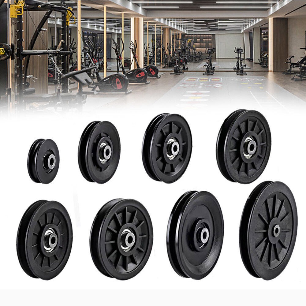 Home Gym Cable Pulley System - Yüksek Kaliteli Siyah Naylon Rulman Kasnak