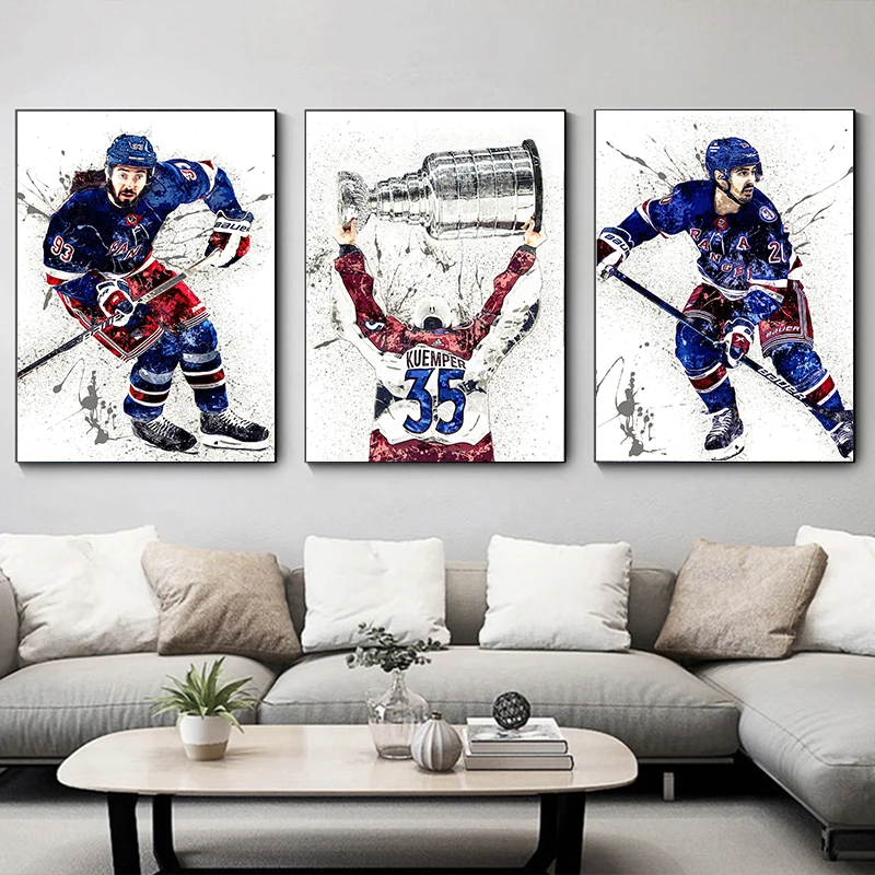 Abstract Ice Hockey Portrait S - Home Gym Kids incelemesi ve fiyatı