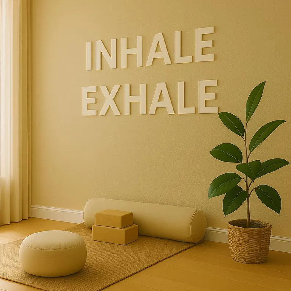 INHALE EXHALE Duvar Yazısı Yog - Home Gym Yoga Room incelemesi ve fiyatı