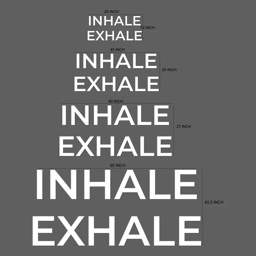 INHALE EXHALE Duvar Yazısı Yog - Home Gym Yoga Room incelemesi ve fiyatı