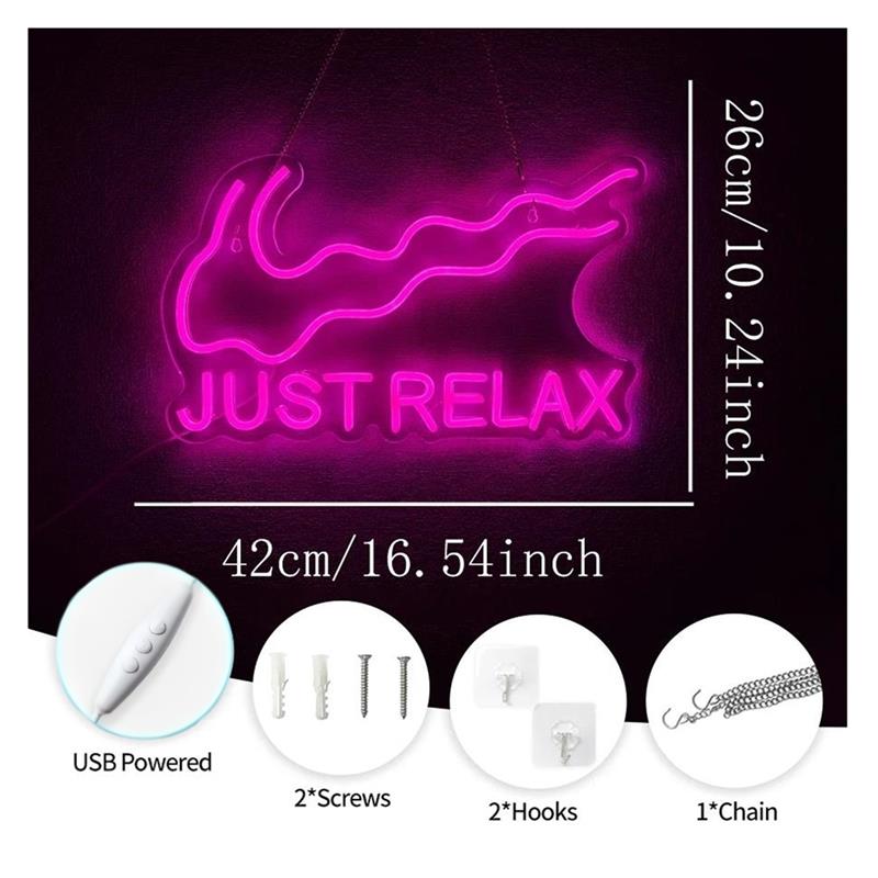 Sadece Rahatlayın Neon Tabela  - Home Gym Yoga Room incelemesi ve fiyatı