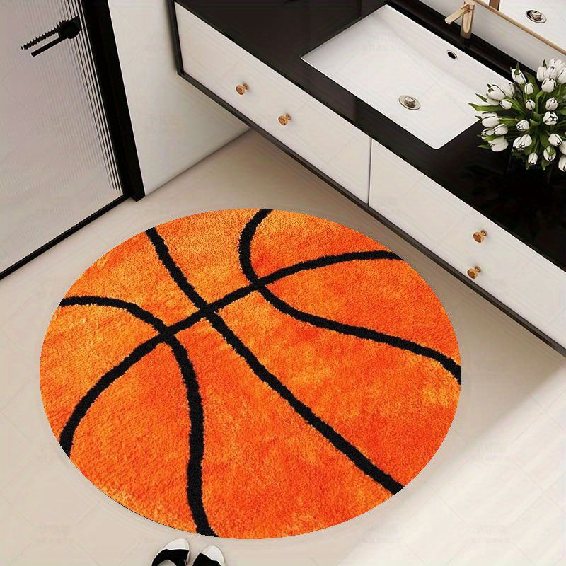 Basketbol Desenli Yuvarlak Hal - Home Gym Kids incelemesi ve fiyatı