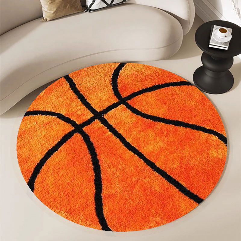 Basketbol Desenli Yuvarlak Hal - Home Gym Kids incelemesi ve fiyatı