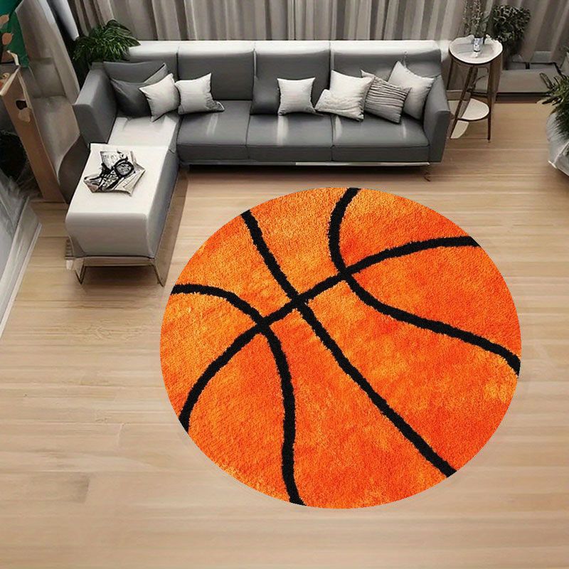 Basketbol Desenli Yuvarlak Hal - Home Gym Kids incelemesi ve fiyatı